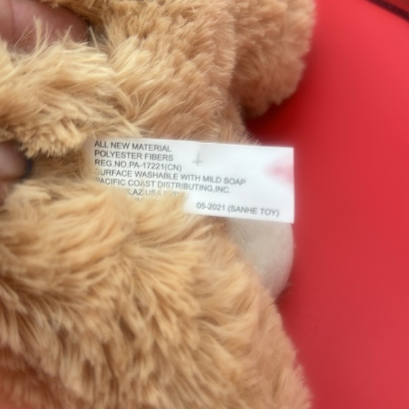 Puppy Dog plush with red scarf 12” tall, good condition - Picture 6 of 6